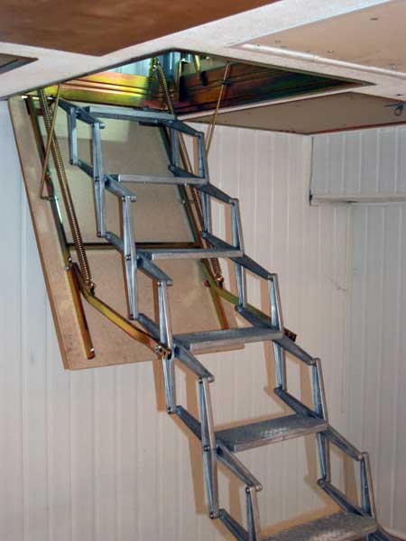 Лестница на чердак раскладная своими руками чертежи